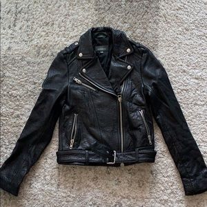 Aritzia Mackage Pebbled Leather Rumer Jacket